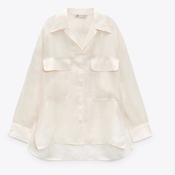 Zara Flowy Blouse - Picture 1 of 7